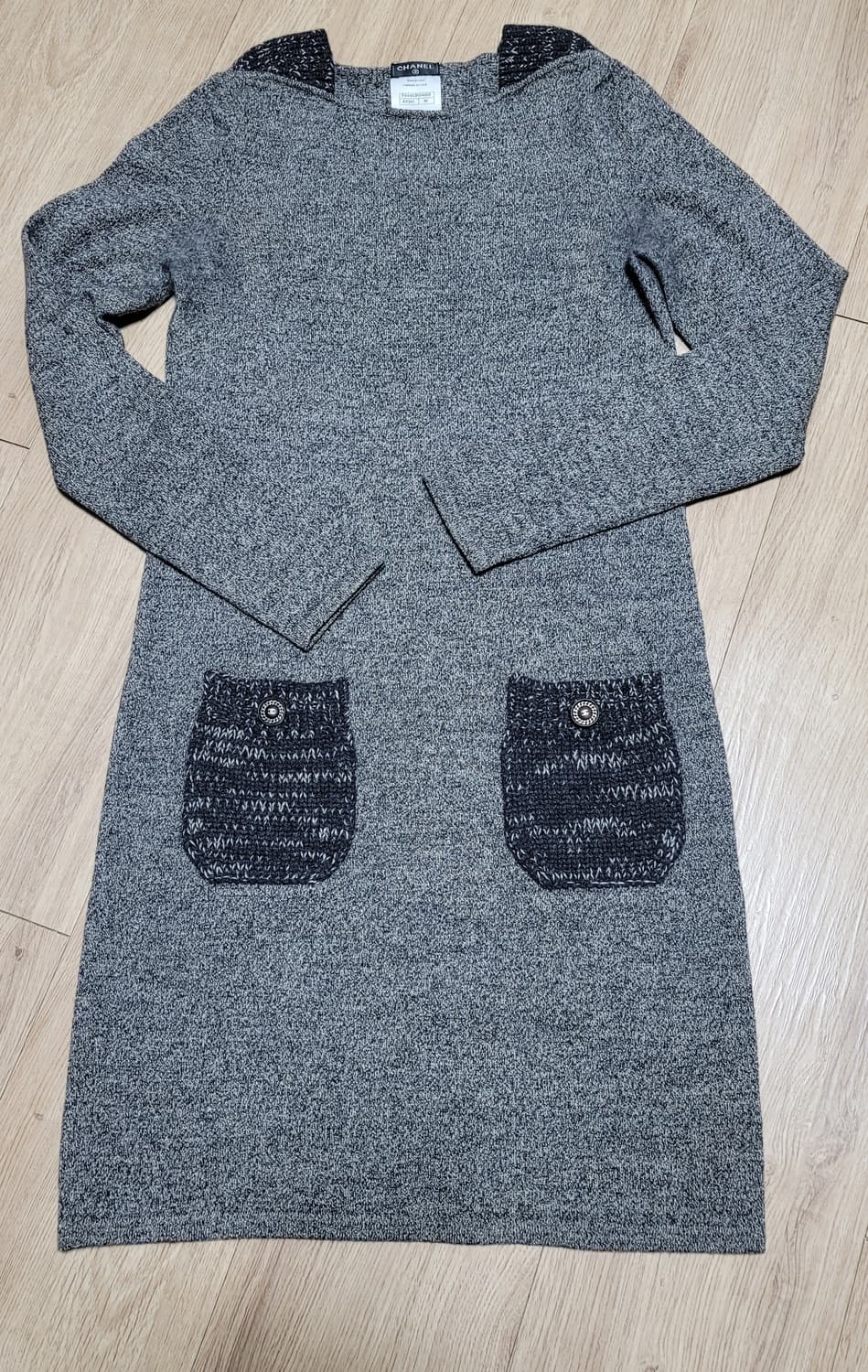 샤넬 스웨터 원피스그레이 EU36 상품이미지1