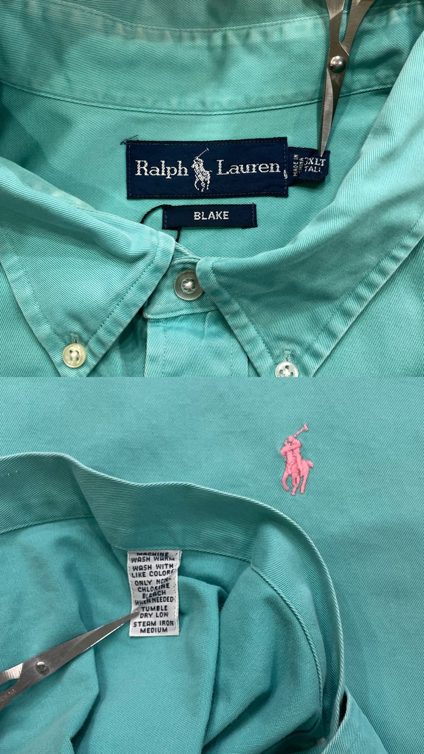 (3XL) POLO 폴로 랄프로렌 솔리드 반팔 셔츠 블레이크 상품이미지10