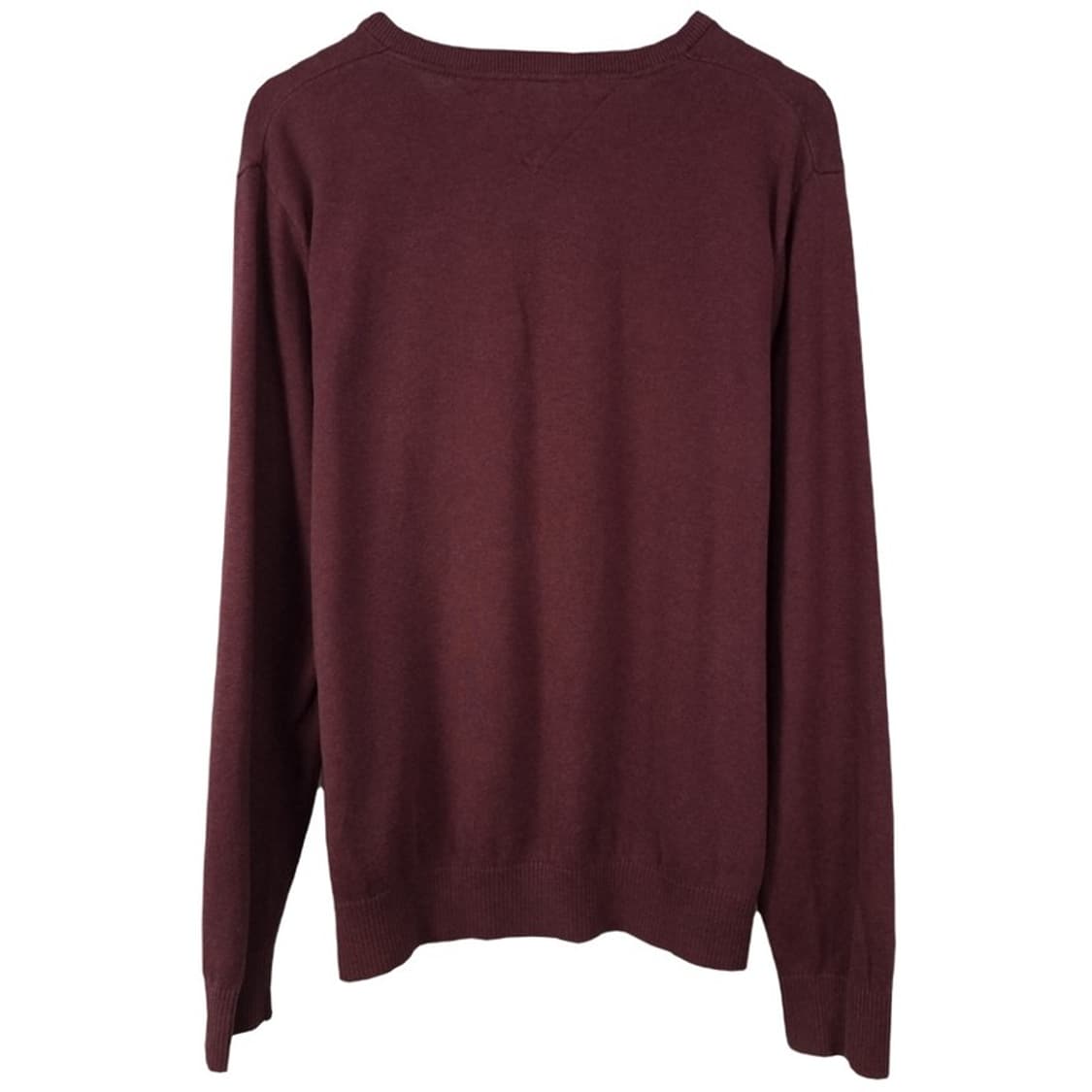 [타미힐피거] 아가일 체크 브이넥 니트 브라운 M19253 상품이미지3