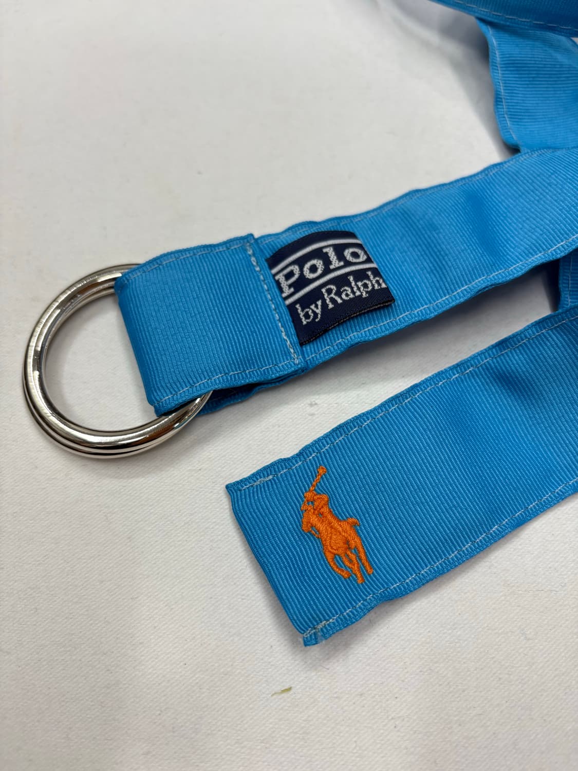 폴로 랄프로렌 실크 메탈 D 링 벨트 상품이미지5