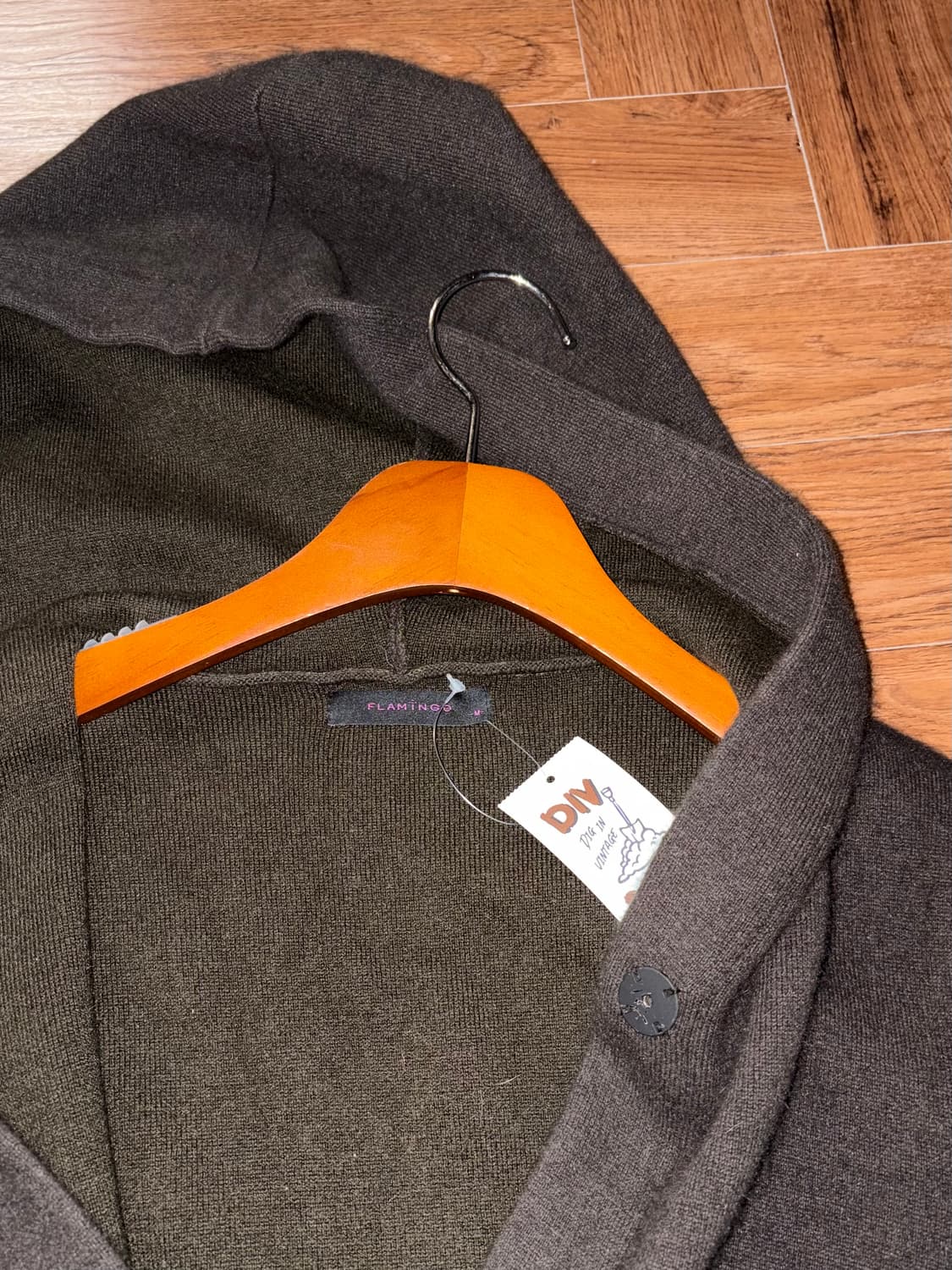 빈티지 후드 롱가디건 상품이미지9