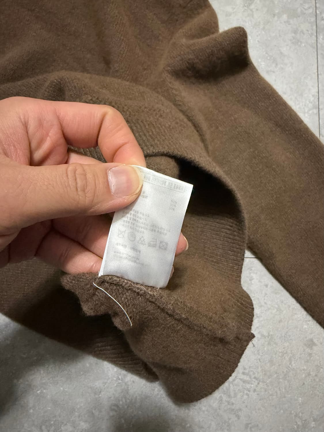 SHTR [셔터]  브라운  헤비 울  빈티지 니트  95size 상품이미지5