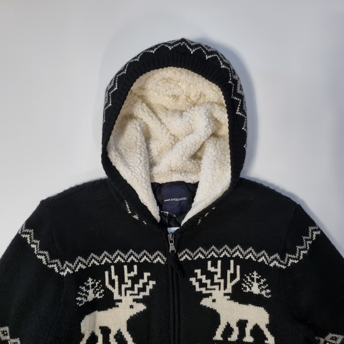 에스크 니트 후드집업 상품이미지4