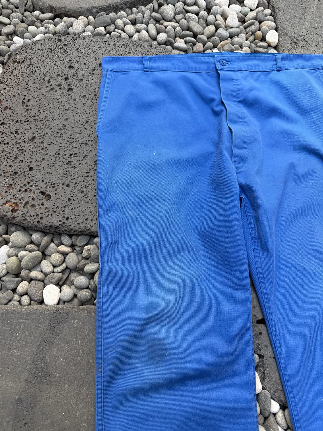 1970s FADED WASHED BLUE 빈티지 프렌치 워크팬츠 상품이미지5