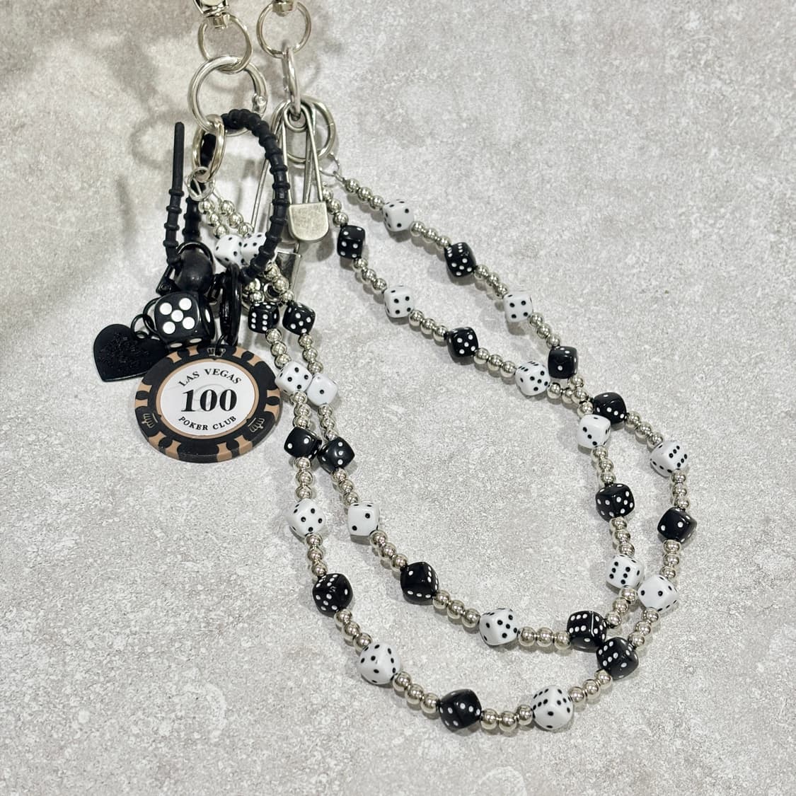 Oribell 다이스 주사위 롤체인 겜블칩 레이어드 체인 상품이미지5