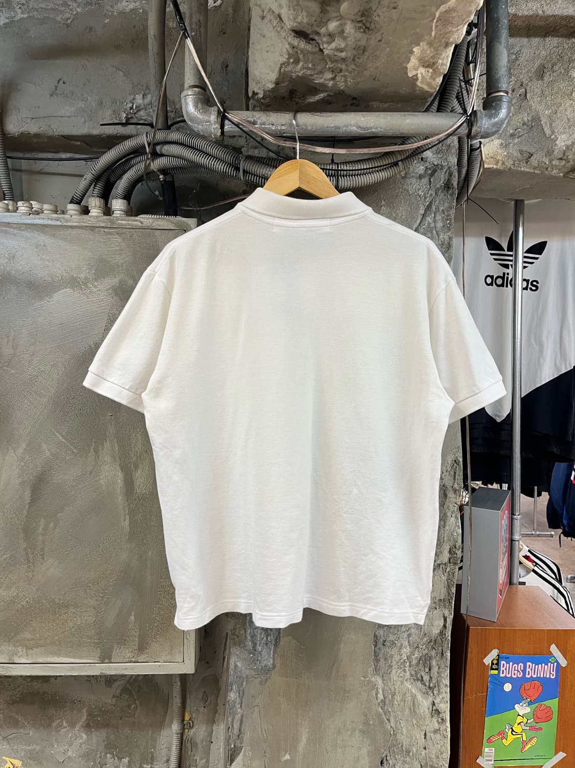 꼼데가르송 반팔 카라티 화이트 XL #csz2575 상품이미지2