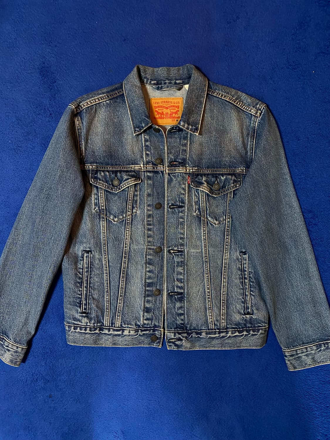 Levis 리바이스 체스트 포켓 라펠 데님 자켓 청자켓 상품이미지2