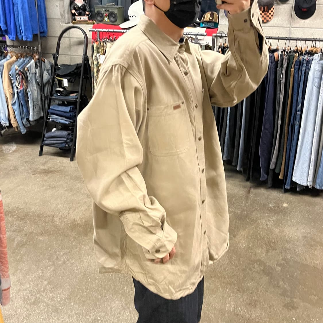 Carhartt 플란넬 라인드 워크 셔츠 (110) 상품이미지8