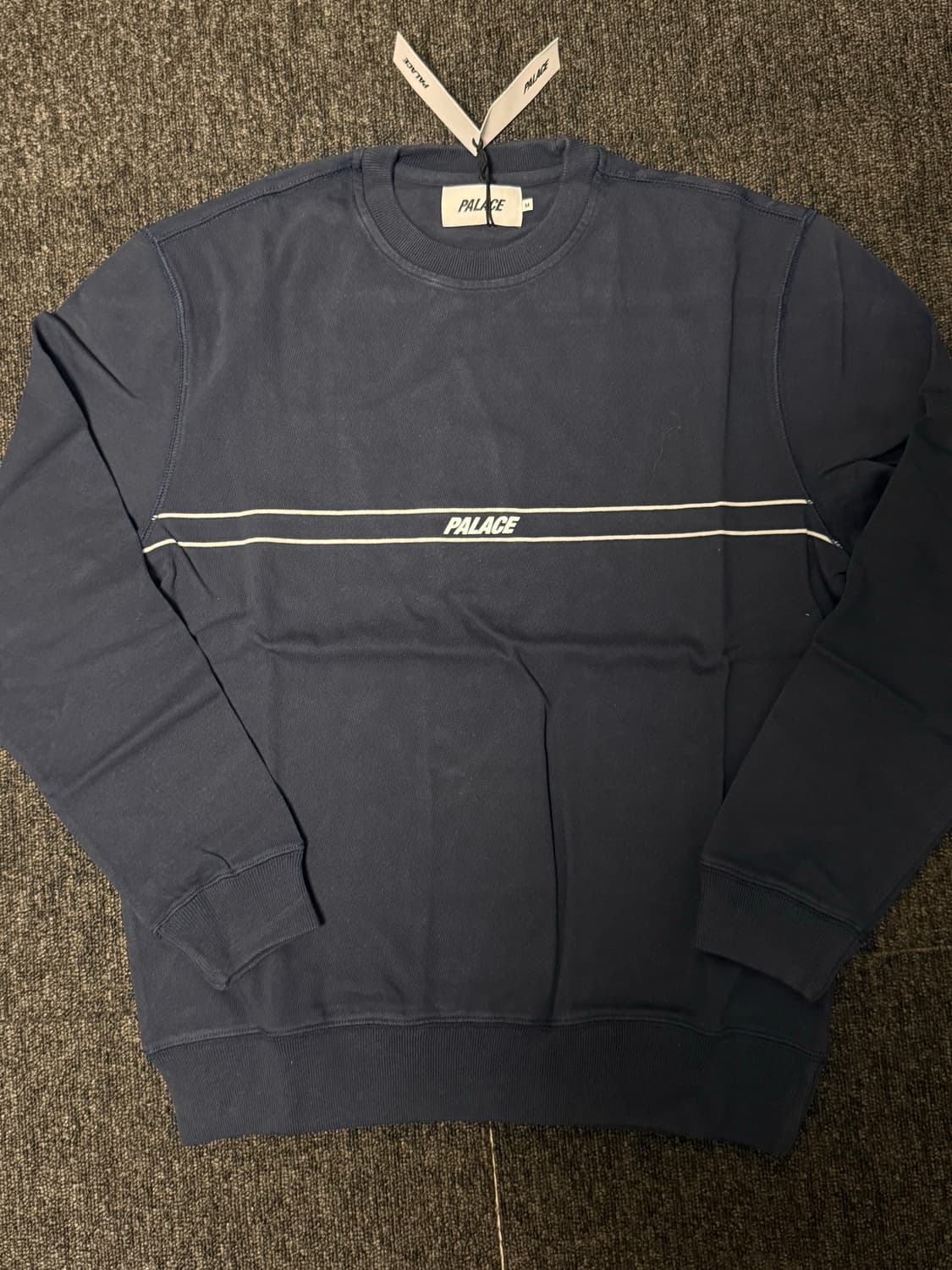 [M] 팔라스 320 라인 크루 맨투맨 네이비 17fw 상품이미지1