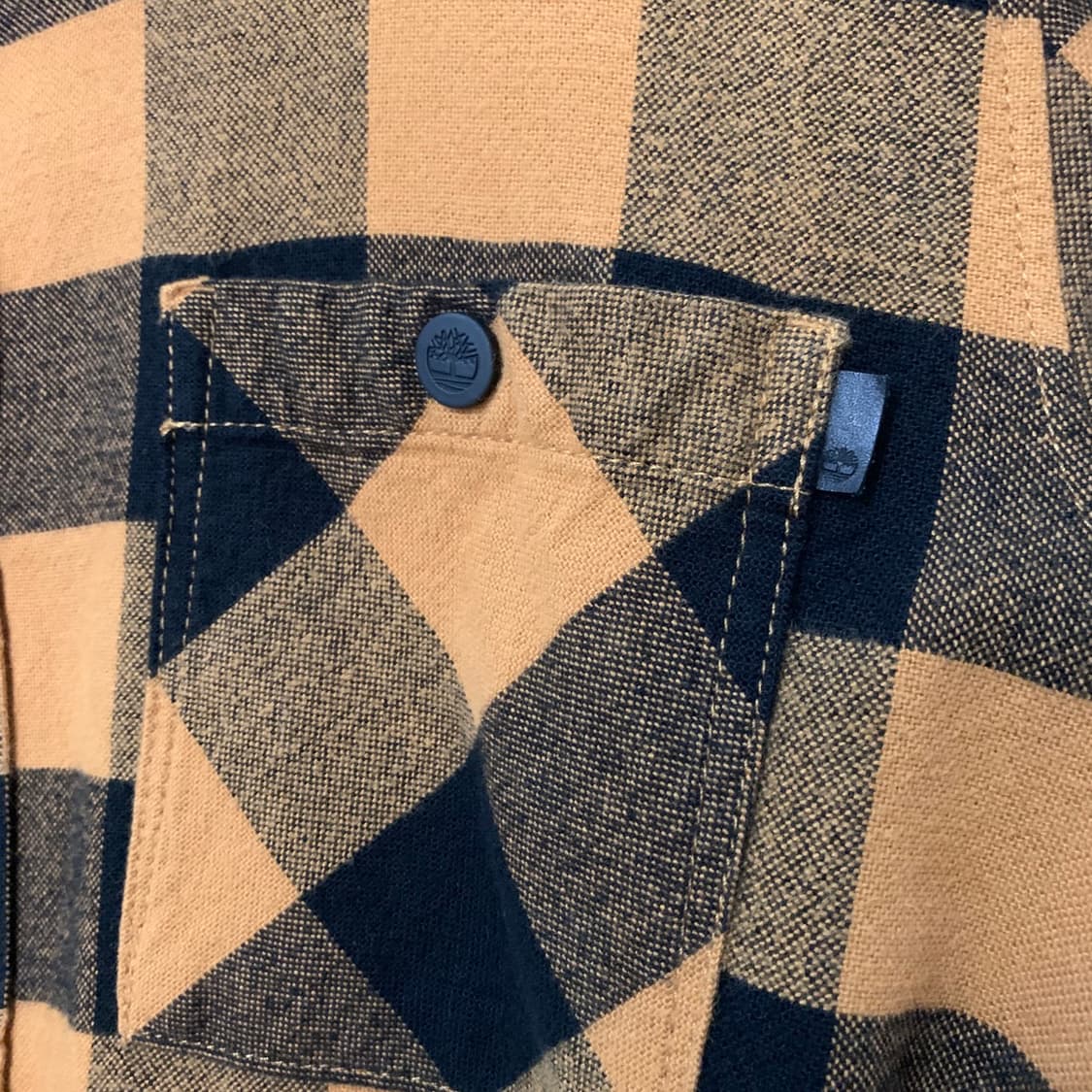 L 팀버랜드 체크 후리스 쉐르파 양털 셔츠 자켓 셔켓 상품이미지5