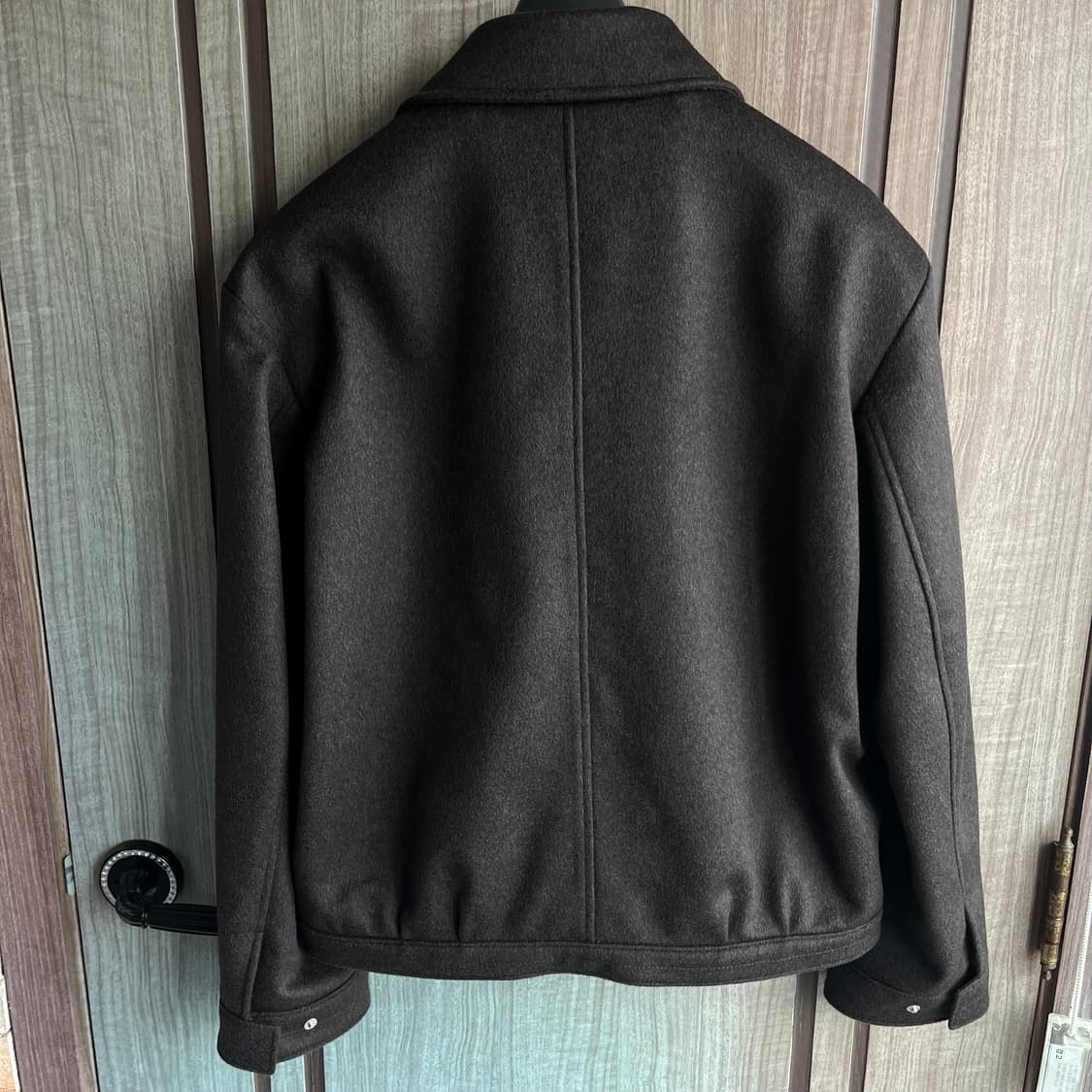 [새상품]비슬로우 캐시미어 밀리터리 집업 자켓 다크브라운 상품이미지2