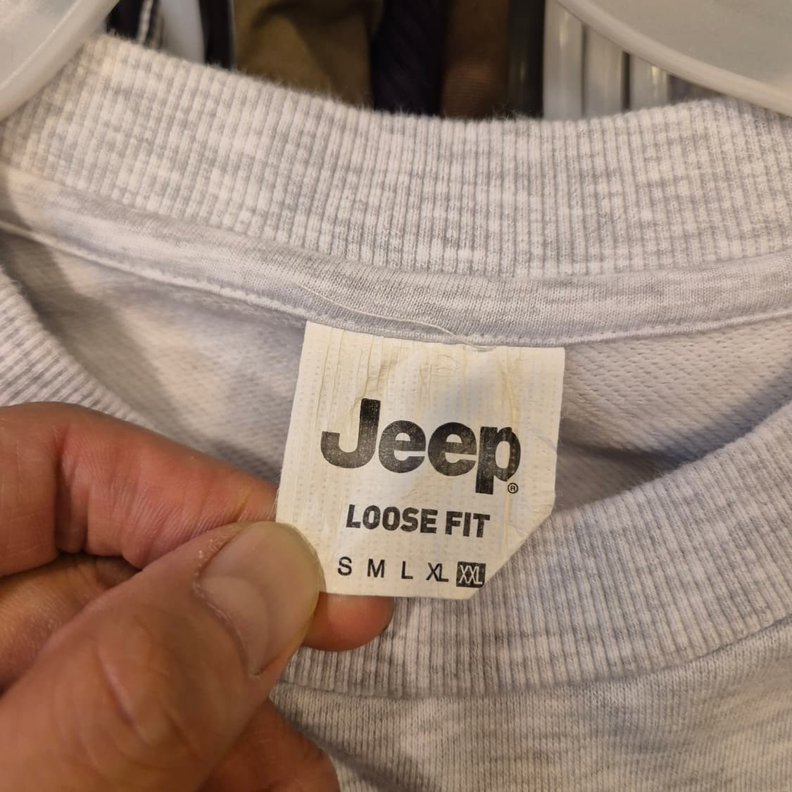 2XL. JEEP 오트밀 맨투맨  상품이미지3