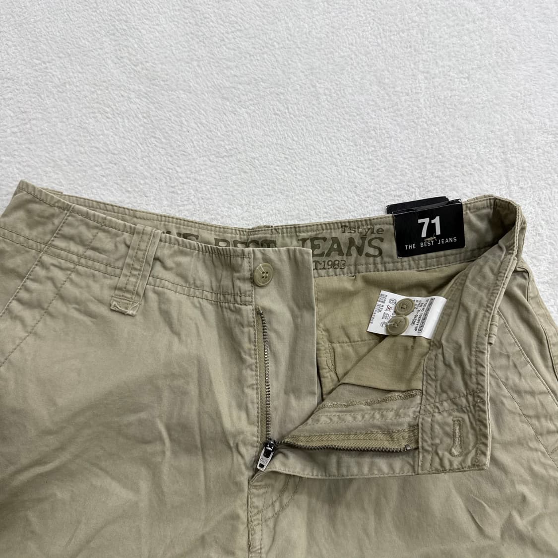 28 새상품 더베스트진 빈티지 치노 반바지 0406T 상품이미지3