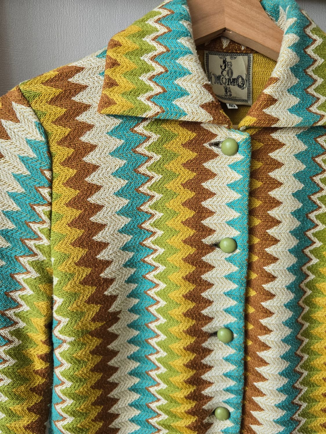 Jocomomola Zigzag Pattern Knit Jacket 상품이미지2