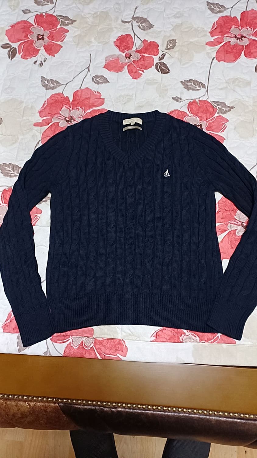 빈폴 꽈배기니트 실측90 여성55 가슴46 기장59 상품이미지1