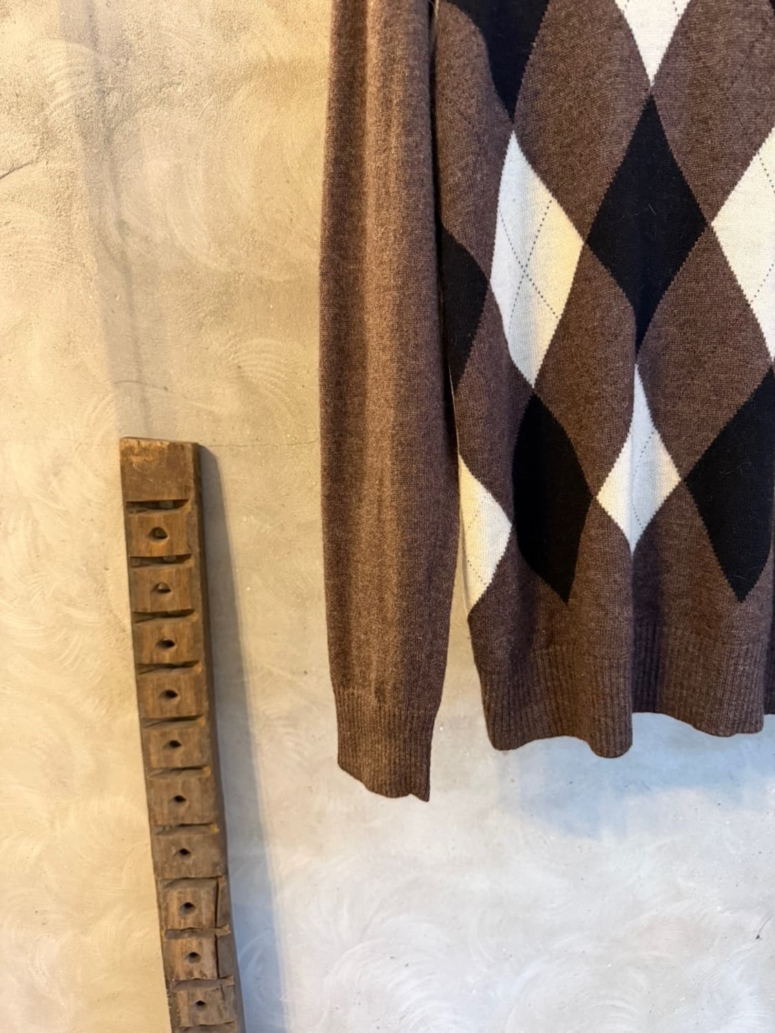 헤리티지 1981 아가일 니트 100 상품이미지5