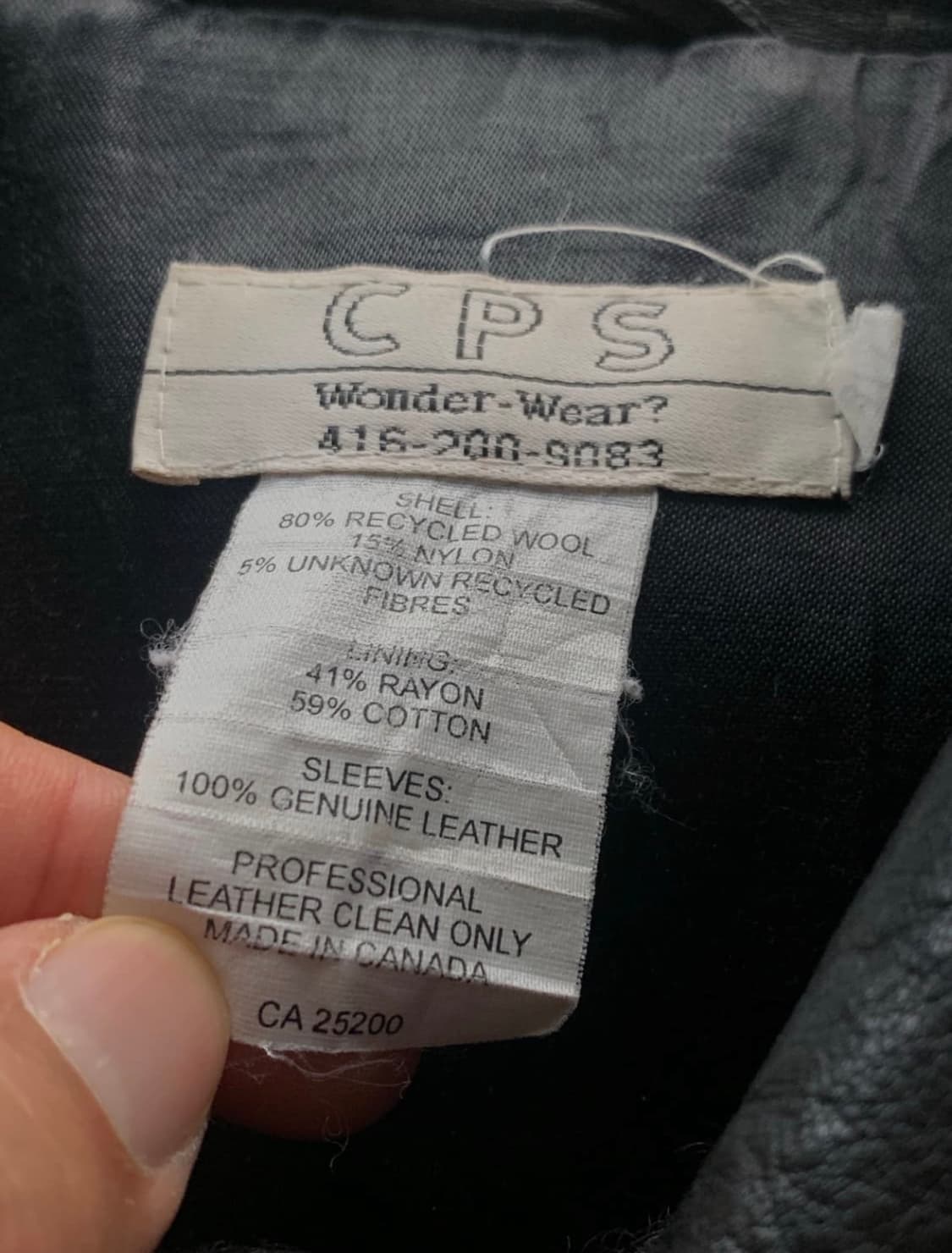 9Os JAVA by 썬 마이크로시스템즈 울/레더 자켓 상품이미지3