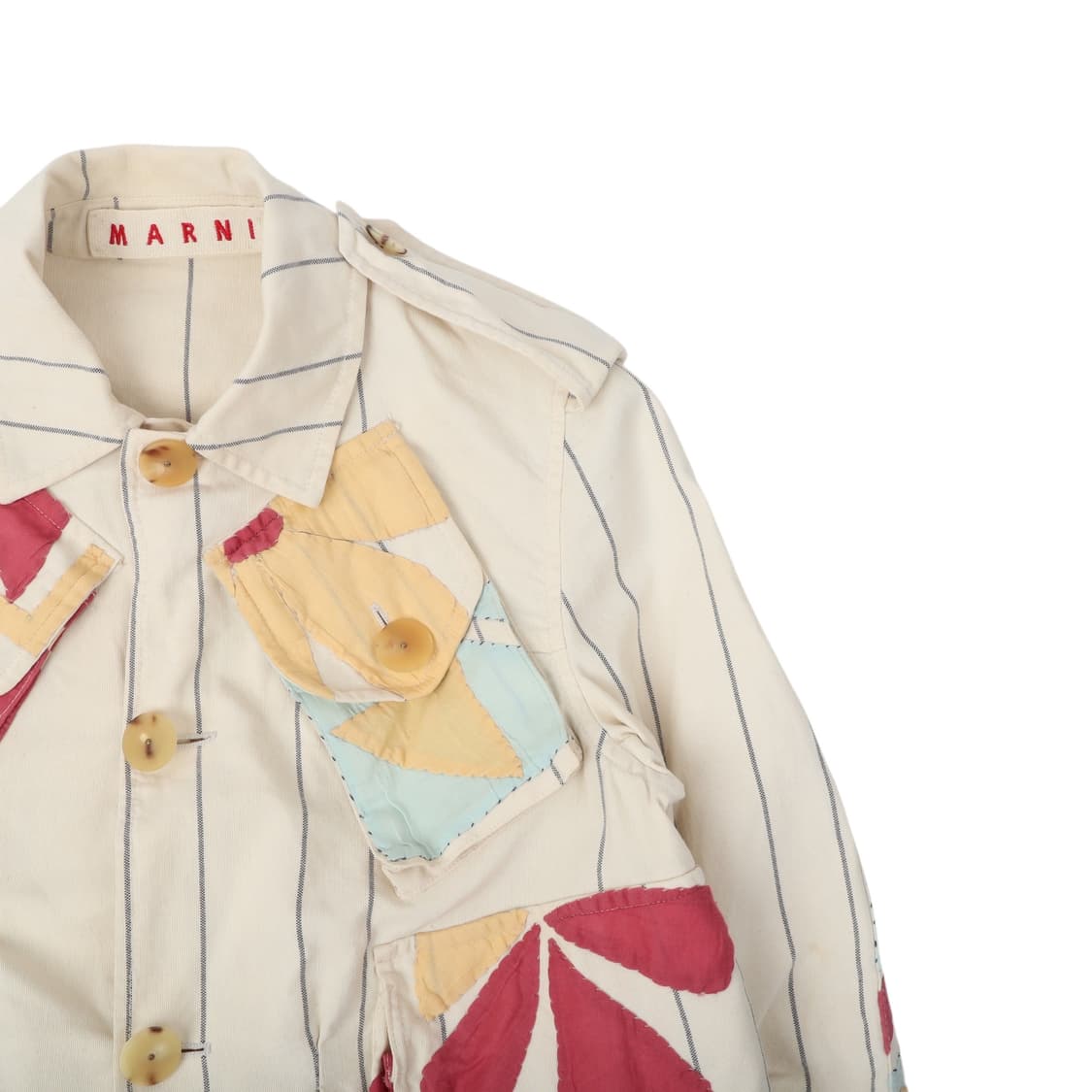 마르니 뉴트럴 플라워 패치워크 유틸리티 자켓 상품이미지3