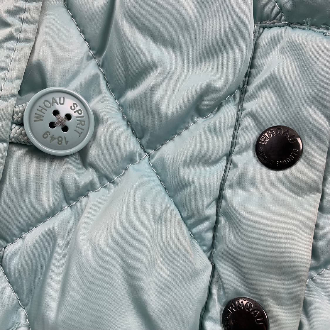 후아유 크롭 패딩 점퍼 민트 상품이미지4