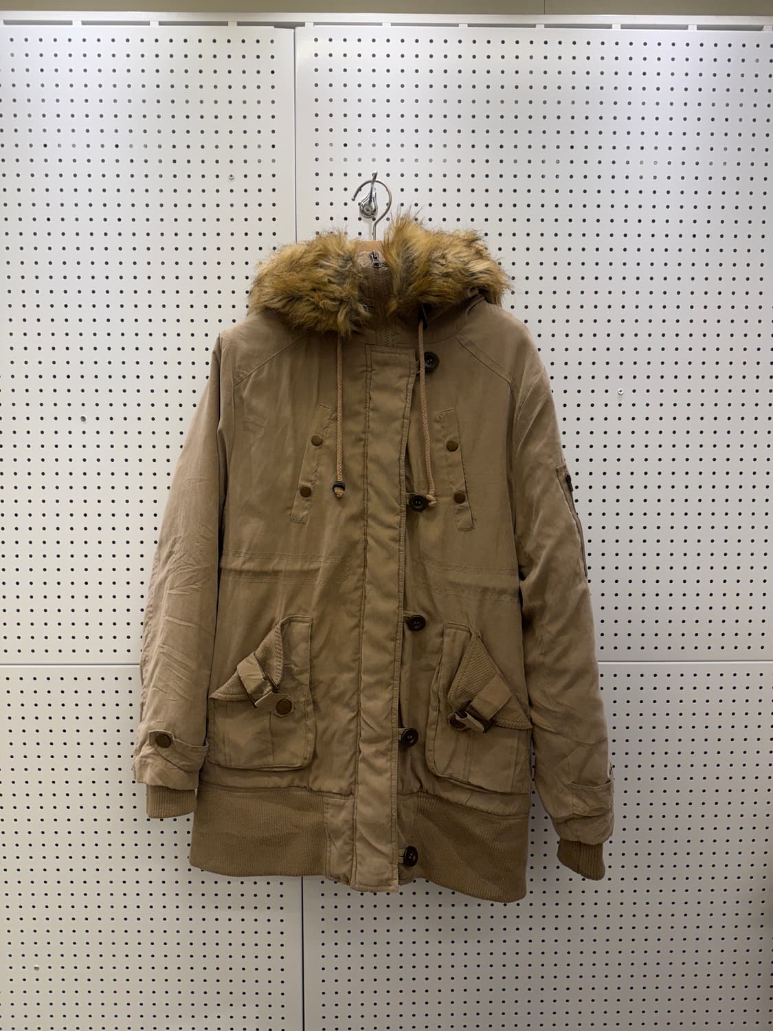 빈티지 y2k 퍼 야상 자켓 U286 상품이미지2