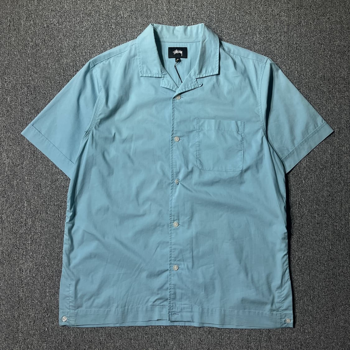 STUSSY 포켓 자수 하프셔츠 상품이미지1
