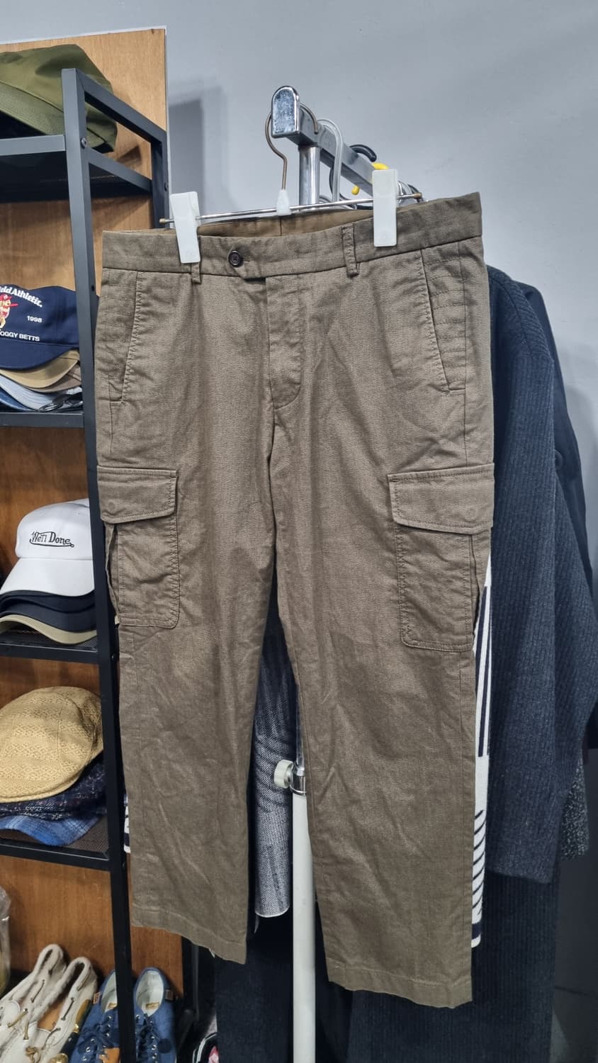 kolon) 커스텀멜로우 카키브라운 슬림 카고바지 32size 상태좋아요 상품이미지1