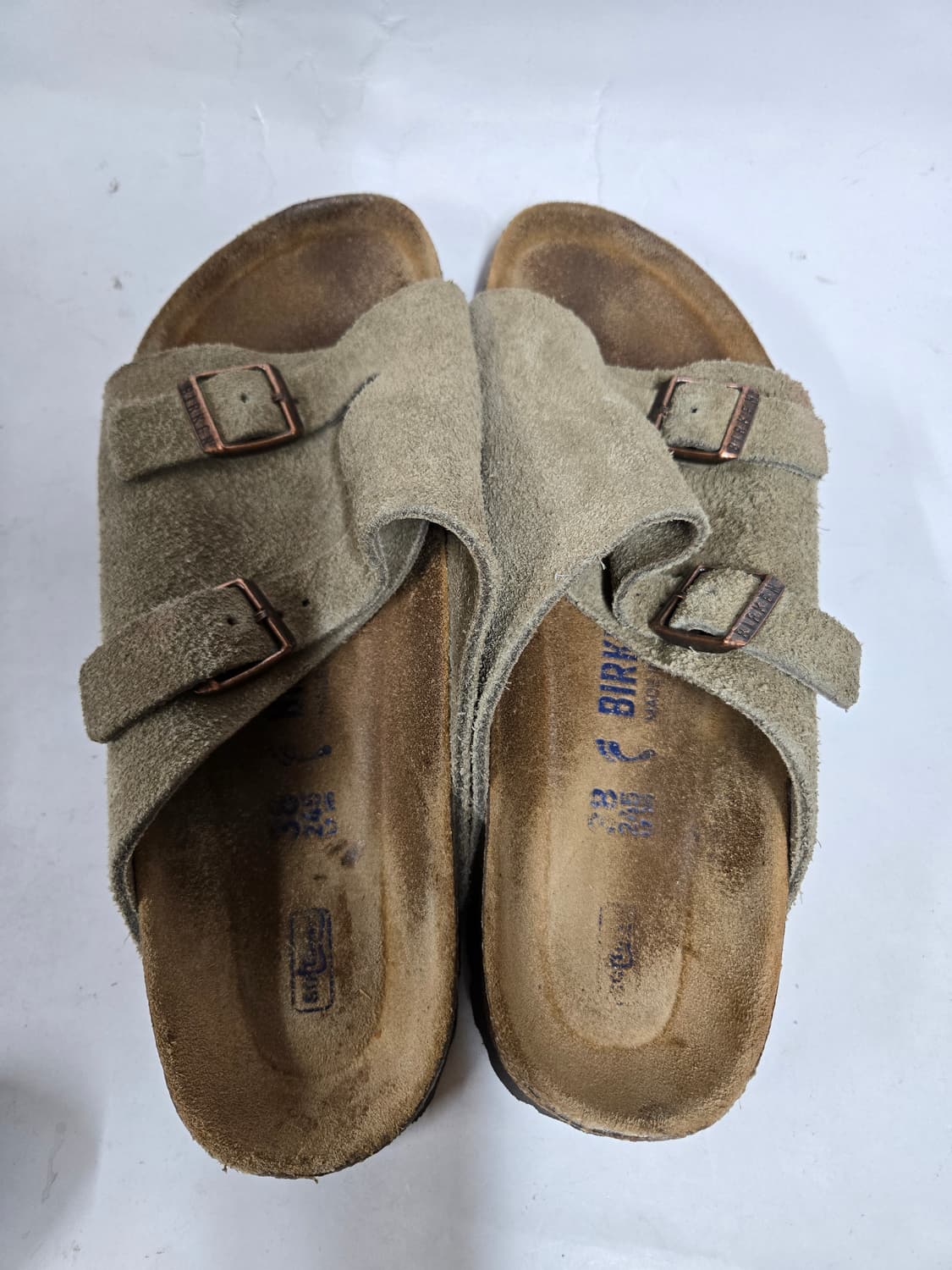 버켄스탁 취리히 스웨이드 샌들 38 (245mm) 상품이미지8