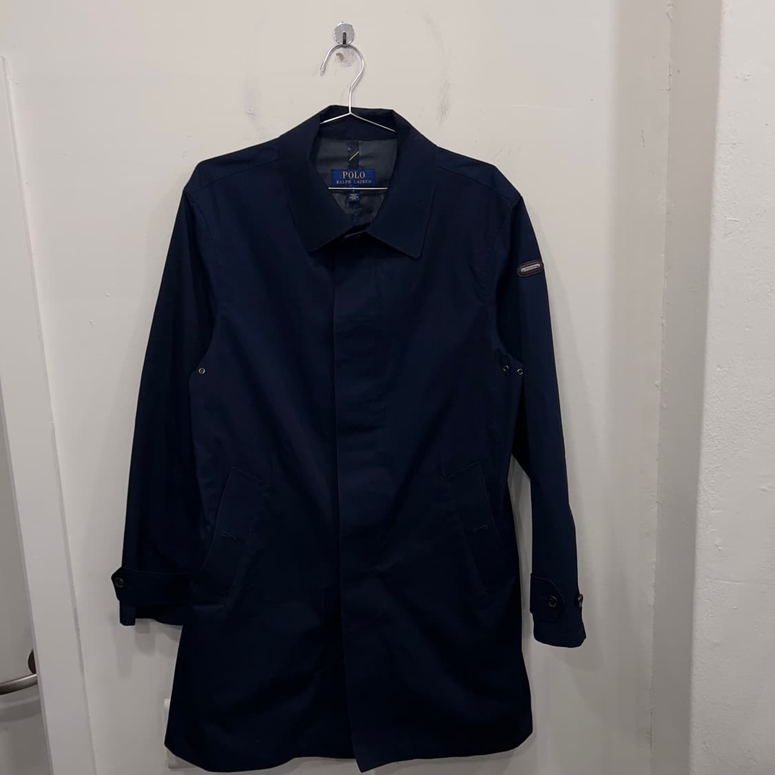 폴로 랄프로렌 히든버튼 네이비 트렌치코트 상품이미지2