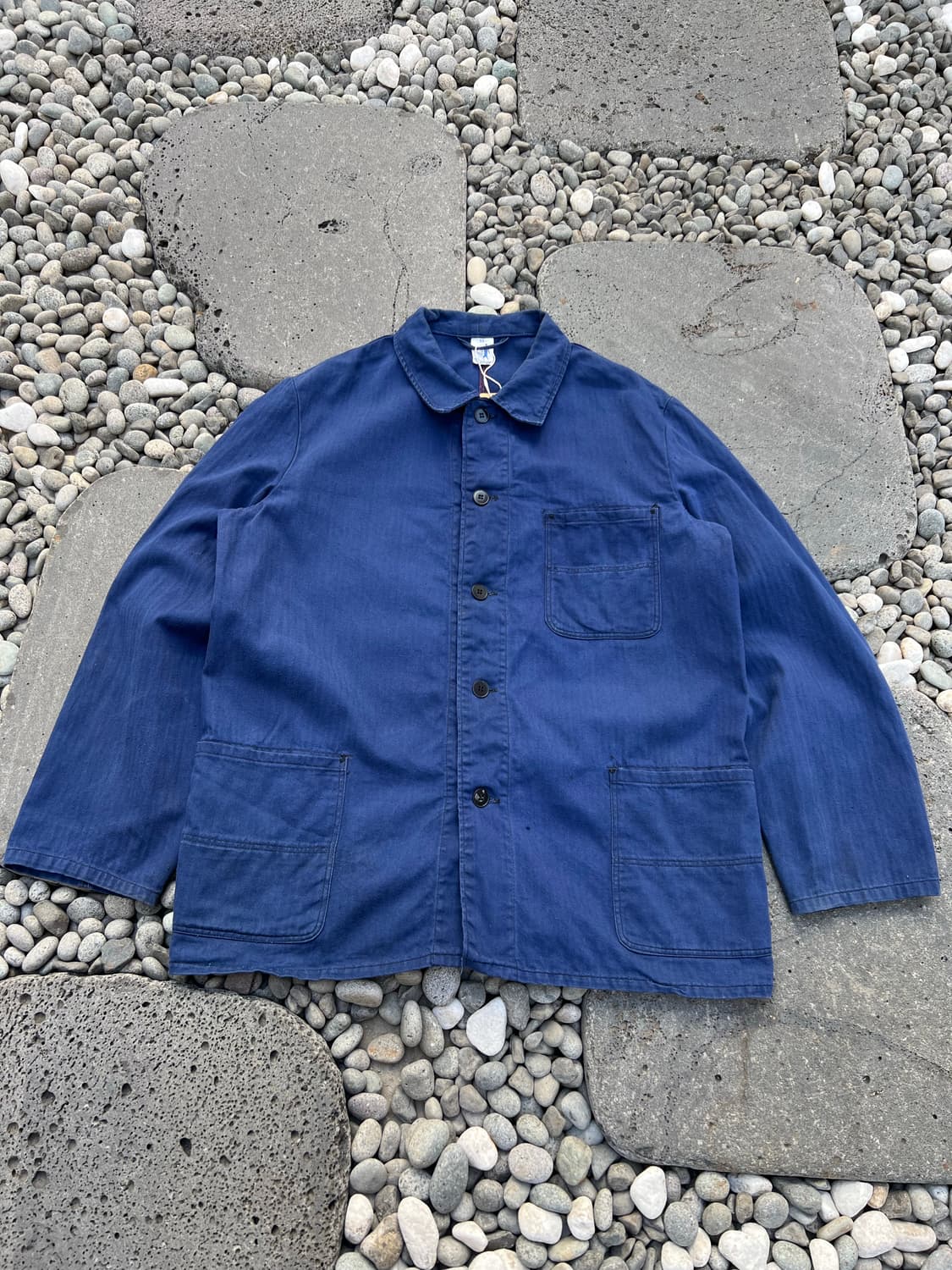 OLD VINTAGE BUCKING HBT 헤링본트윌코튼 프렌치워크자켓 상품이미지1