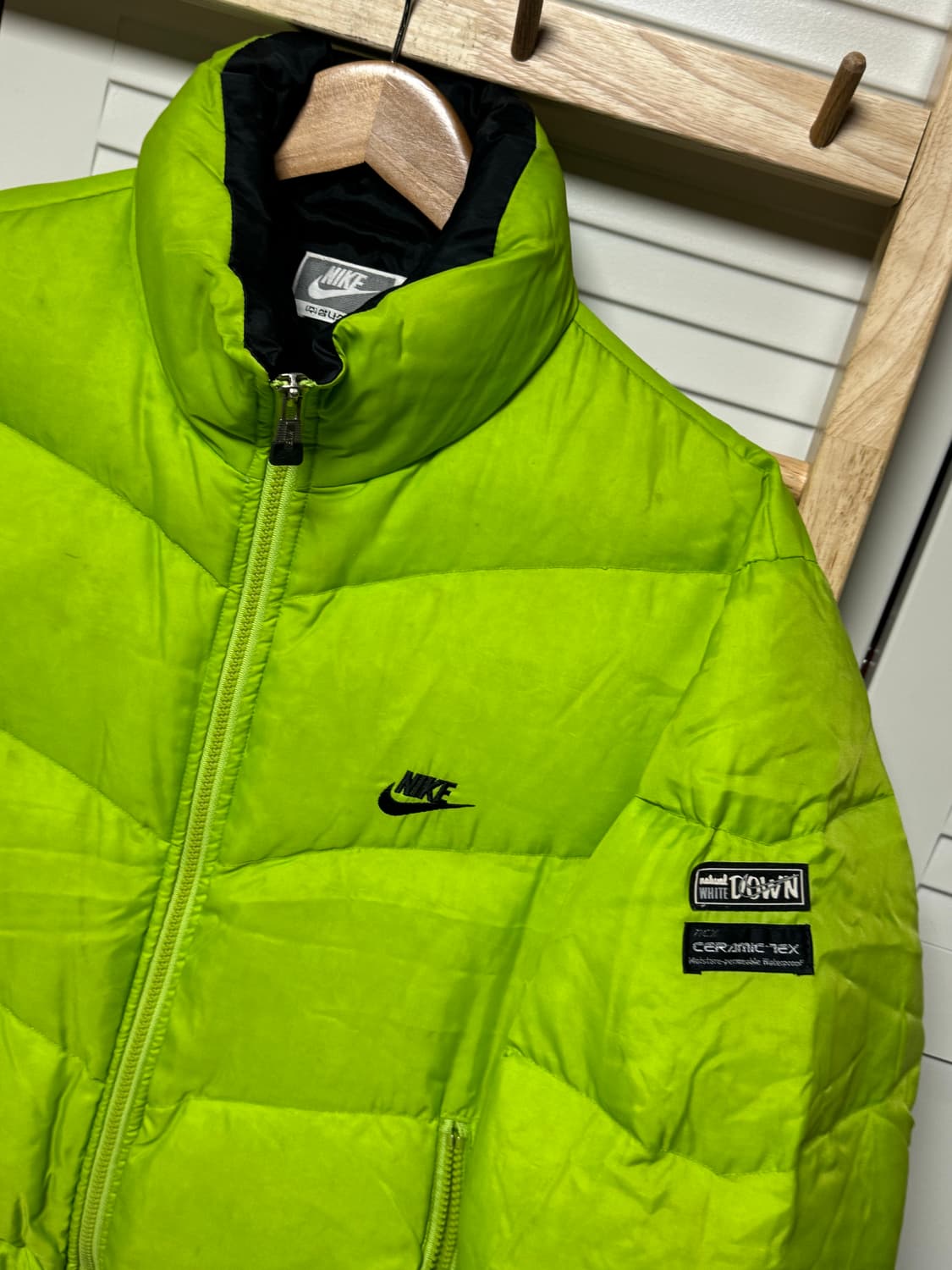 나이키 연두콩 90s 삼나스포츠 숏패딩 자켓 상품이미지3