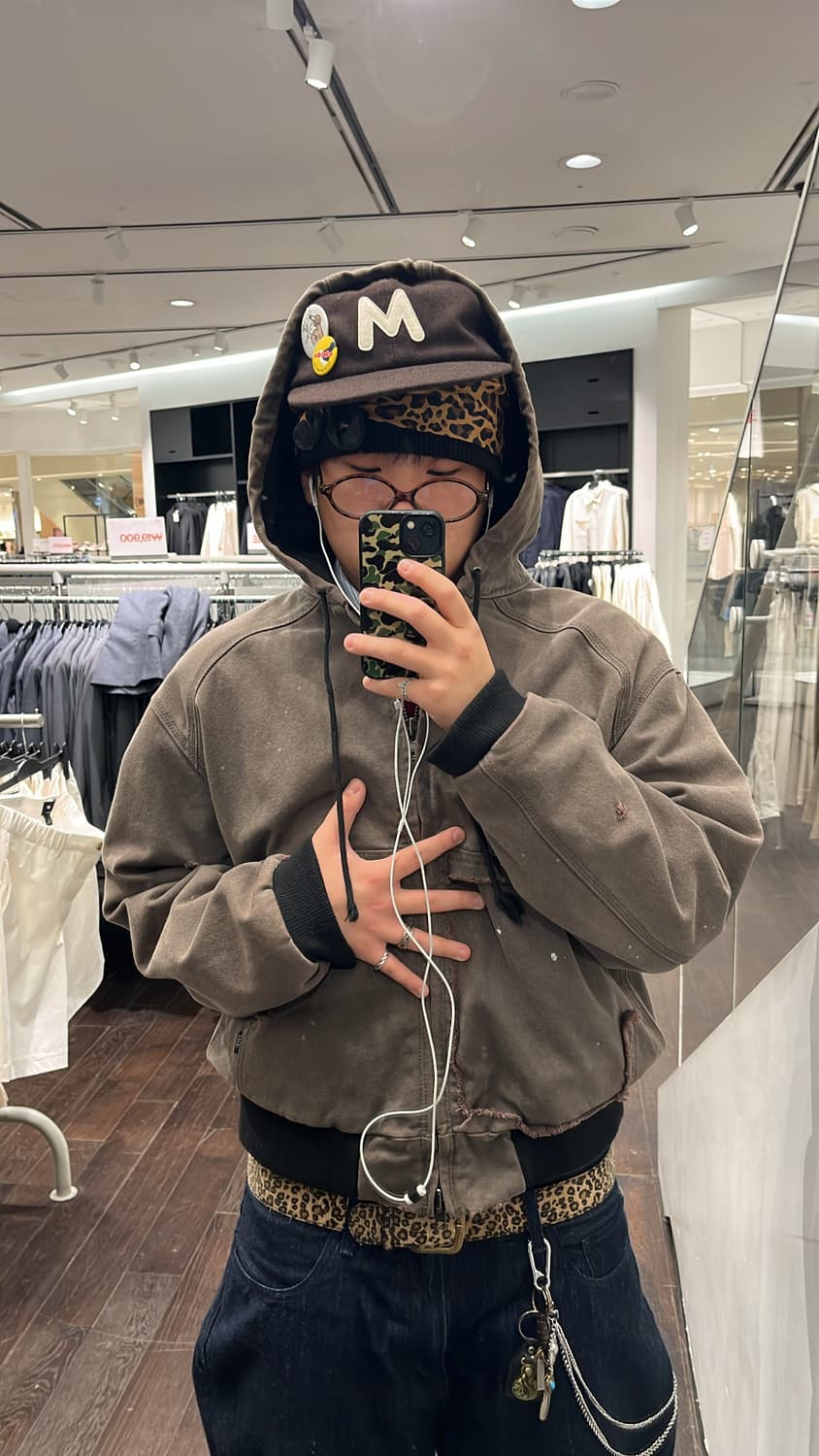 Etce vintage work hood jacket M사이즈 상품이미지2