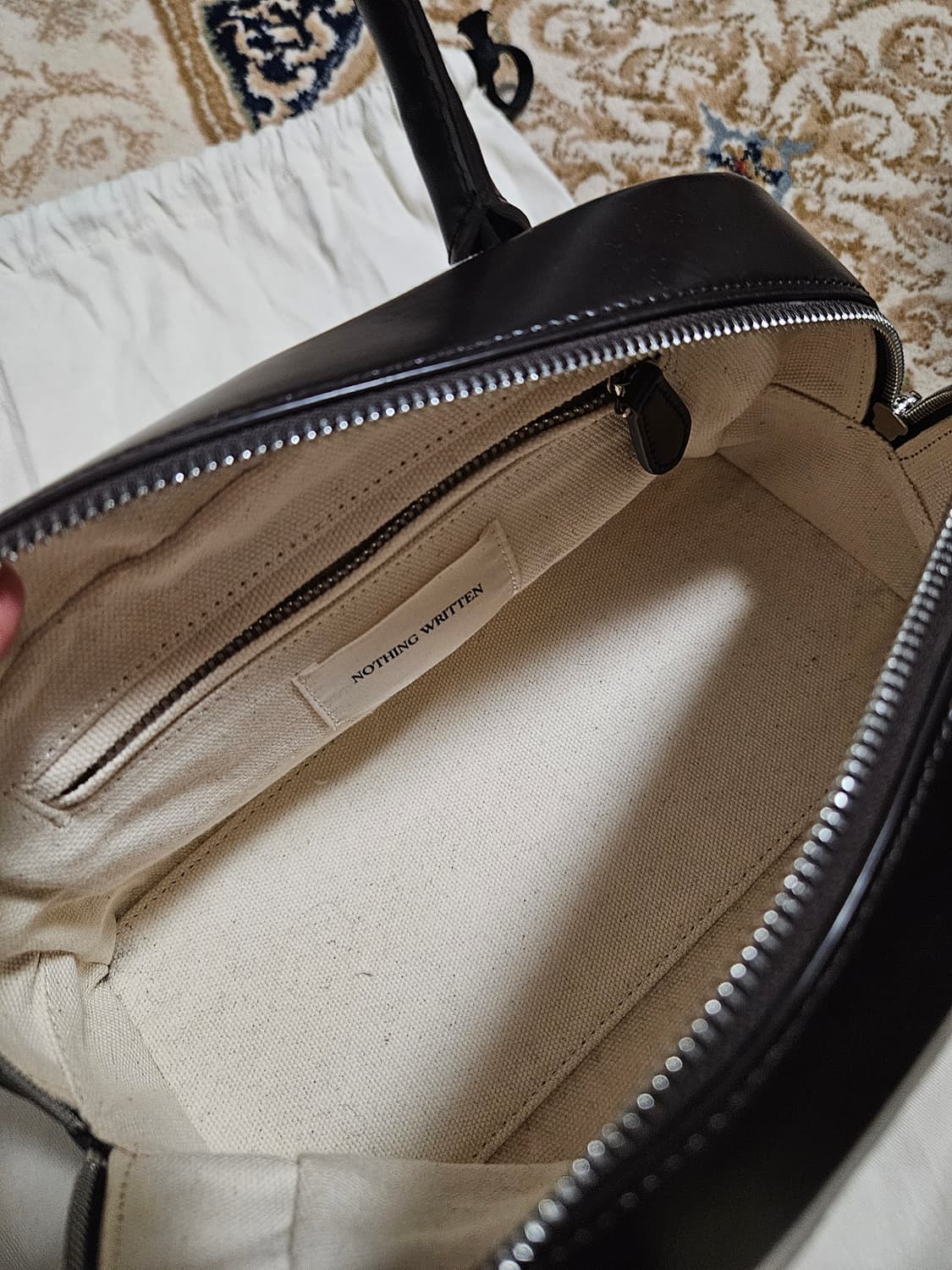 낫띵리튼 nothing written 미니 골프백 캔버스/브라운 상품이미지10