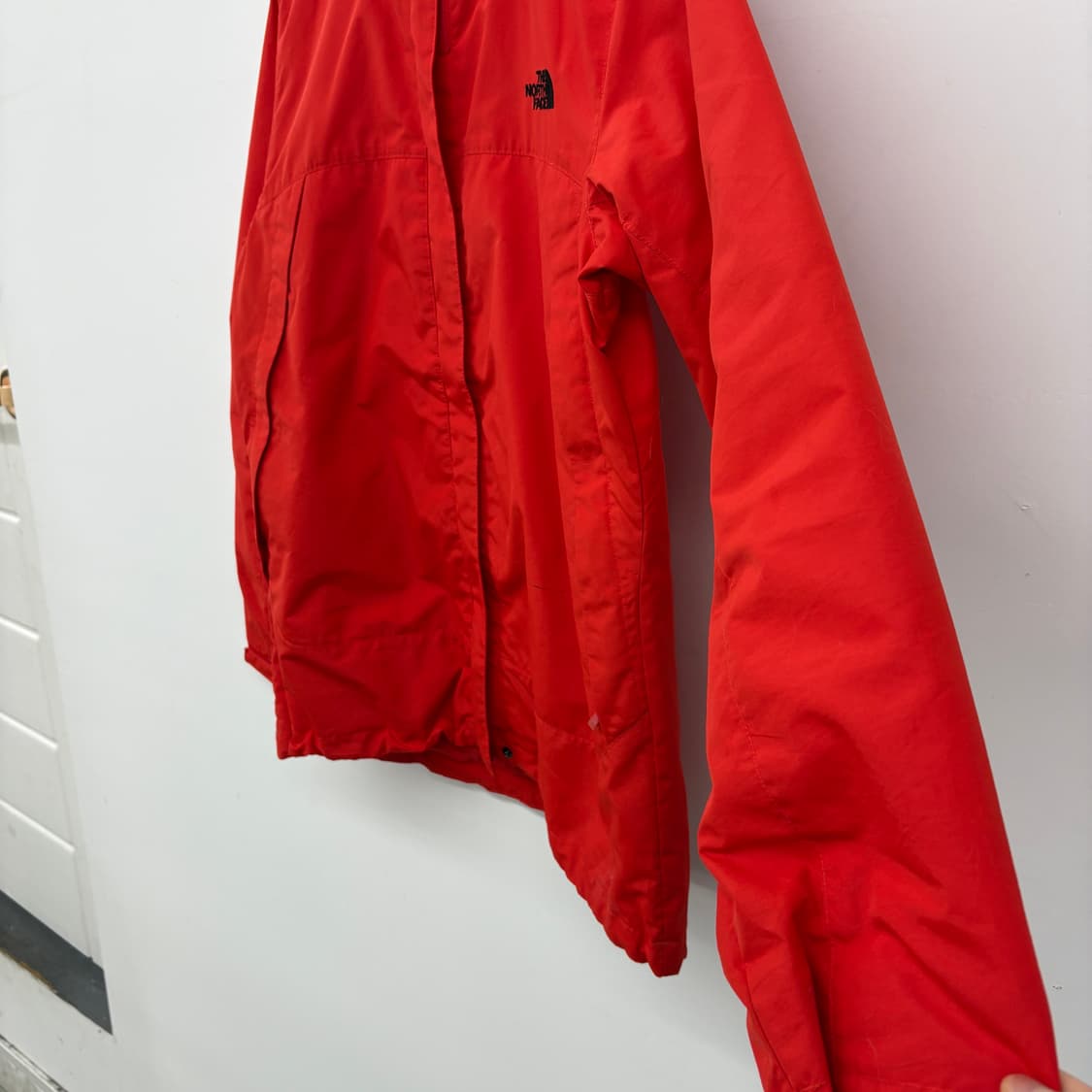 노스페이스 레드 바람막이 후드 자켓 남성 M 상품이미지3