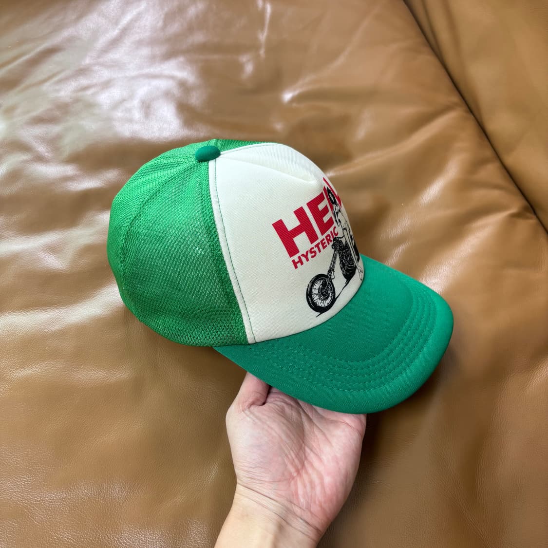 Hysteric Glamour 히스테릭글래머 그린 6패널 메쉬 볼캡 모자 상품이미지3
