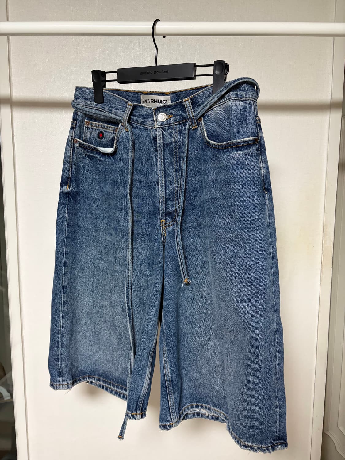 자라 루이지 데님 버뮤다 쇼츠 미디엄 블루 상품이미지1