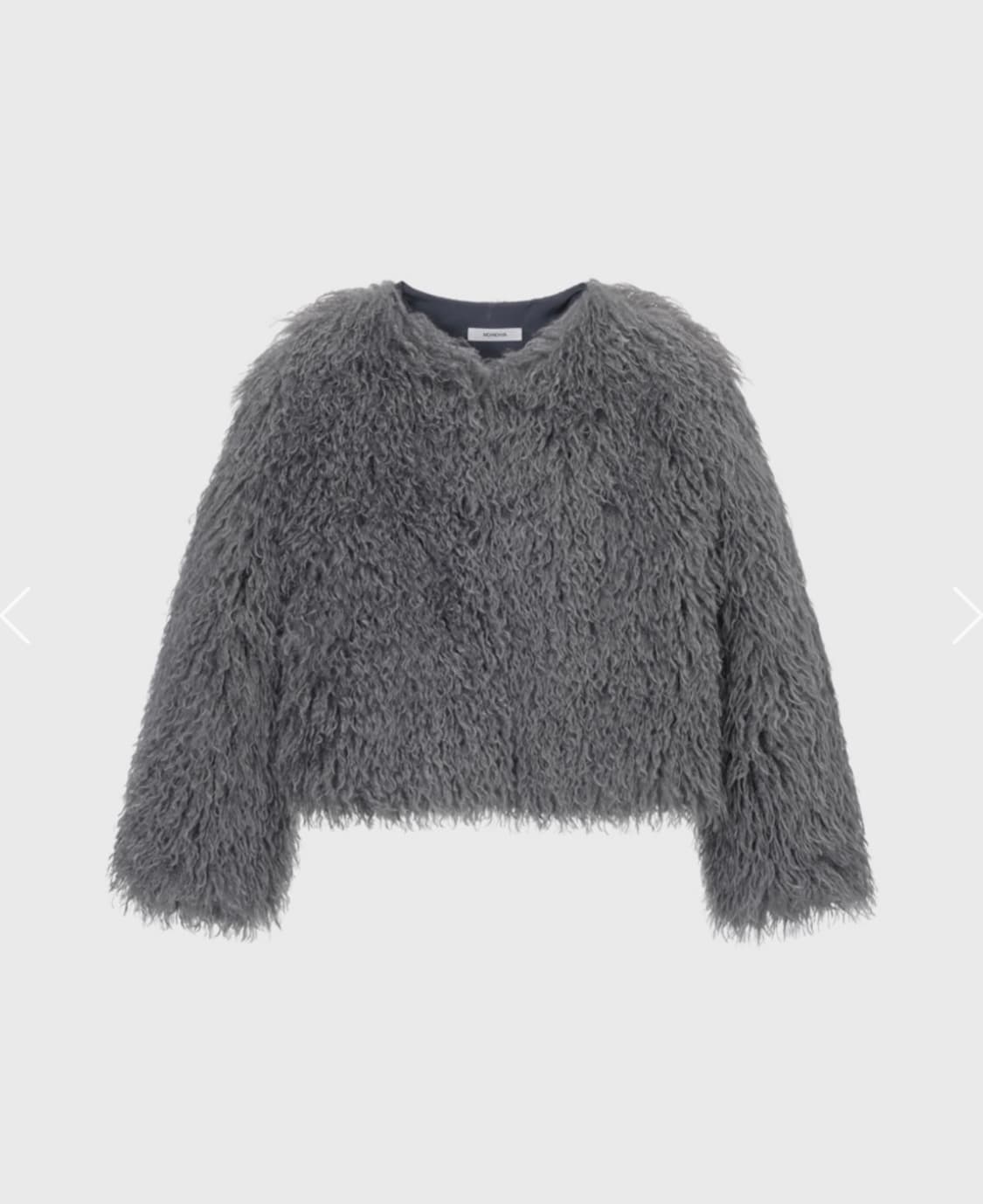 모노하 컬리 숏자켓 그레이 상품이미지2