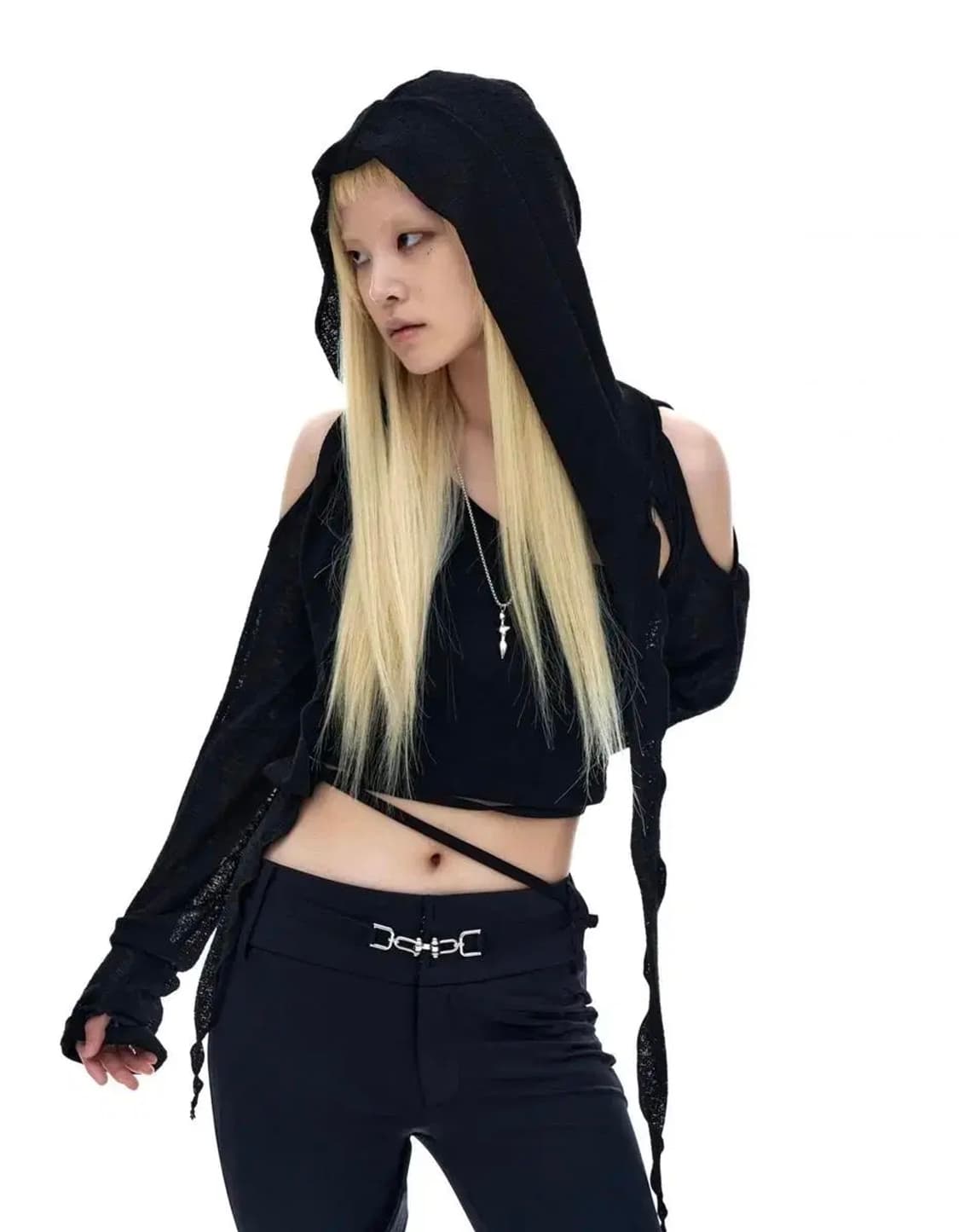 K.od Knit Bolero Hood Cardigan 상품이미지3