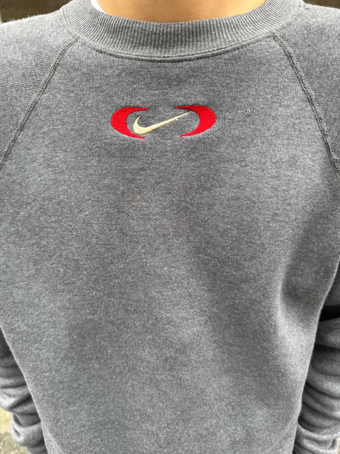 90s Nike 더블 레드 스우시 나이키 스웻셔츠 Made in usa 상품이미지3