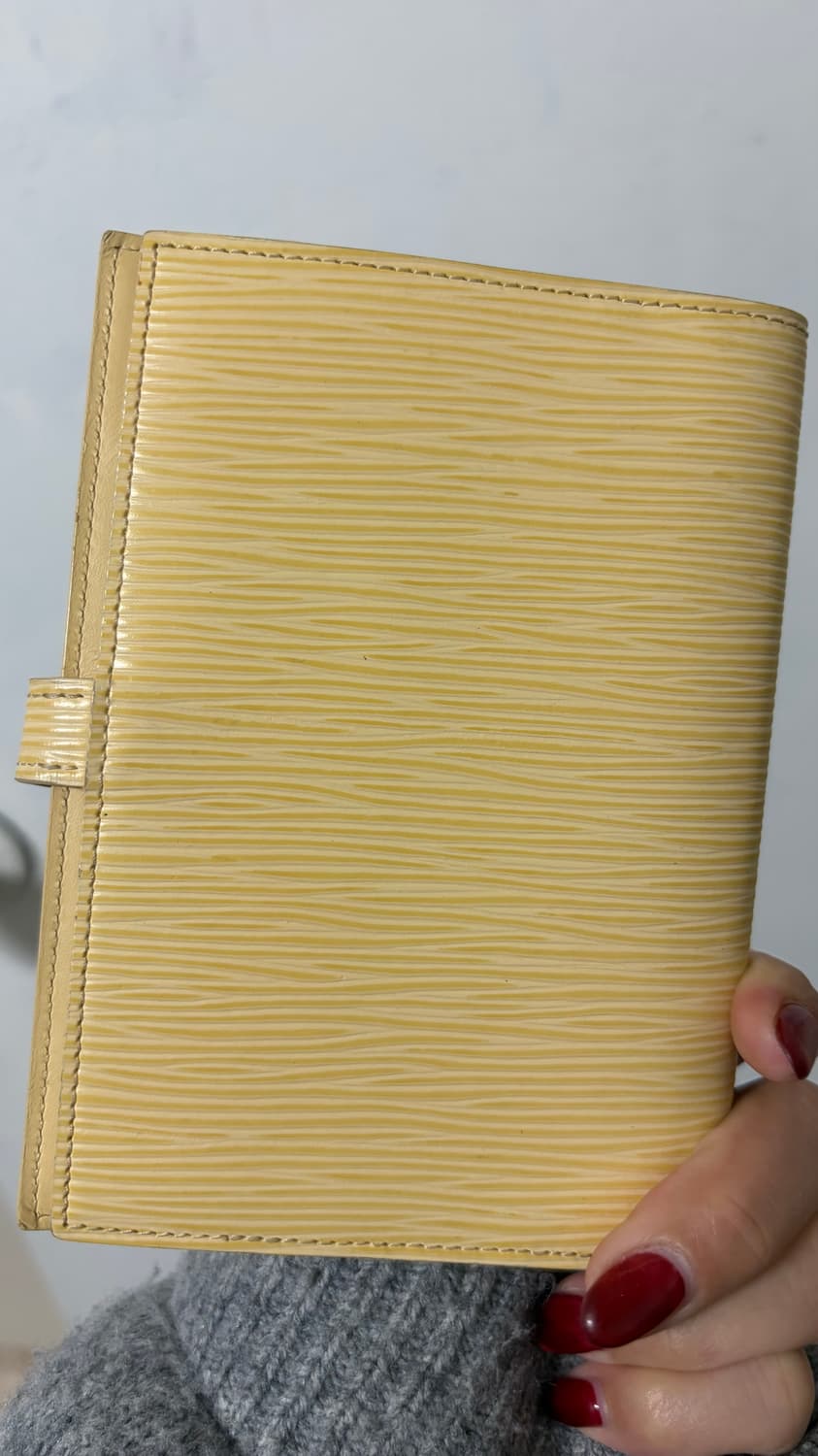 LOUIS VUITTON YELLOW EPI AGENDA COVER PM 상품이미지3