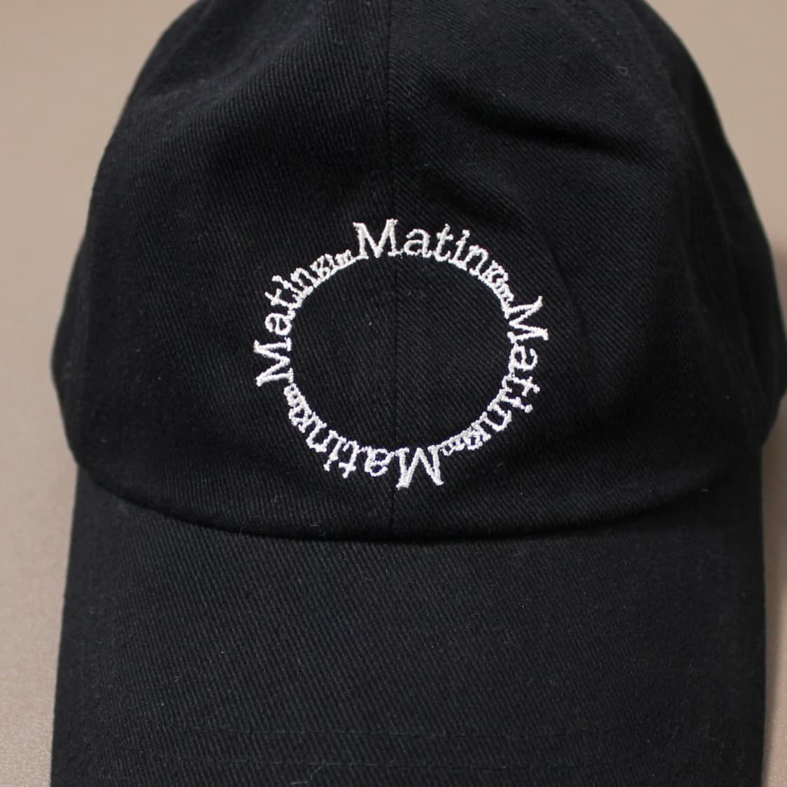 Matin Kim 마땡킴 로고 볼캡 블랙 데일리 캡 상품이미지3