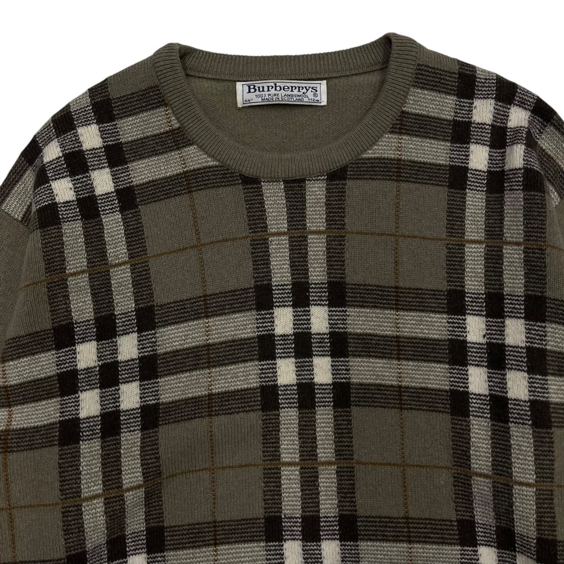 버버리 클래식 체크 베이지 니트 44 상품이미지4