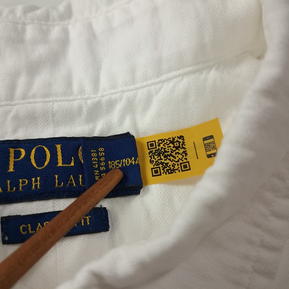 CK754 XL 폴로 QR 멀티포니 화이트 반팔 셔츠 남방 상품이미지4