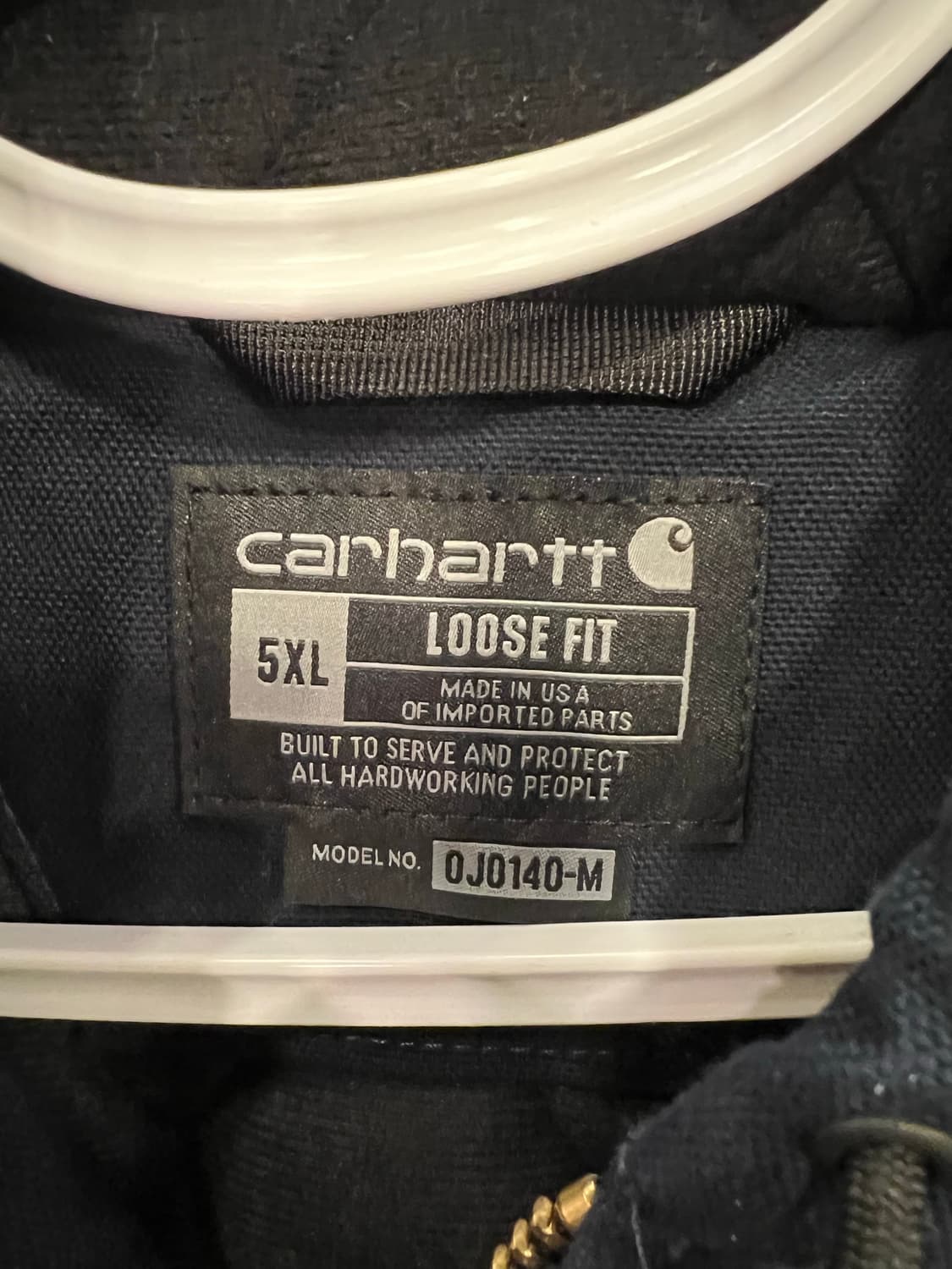 빅사이즈 칼하트 j140 워크자켓 5xl 상품이미지3