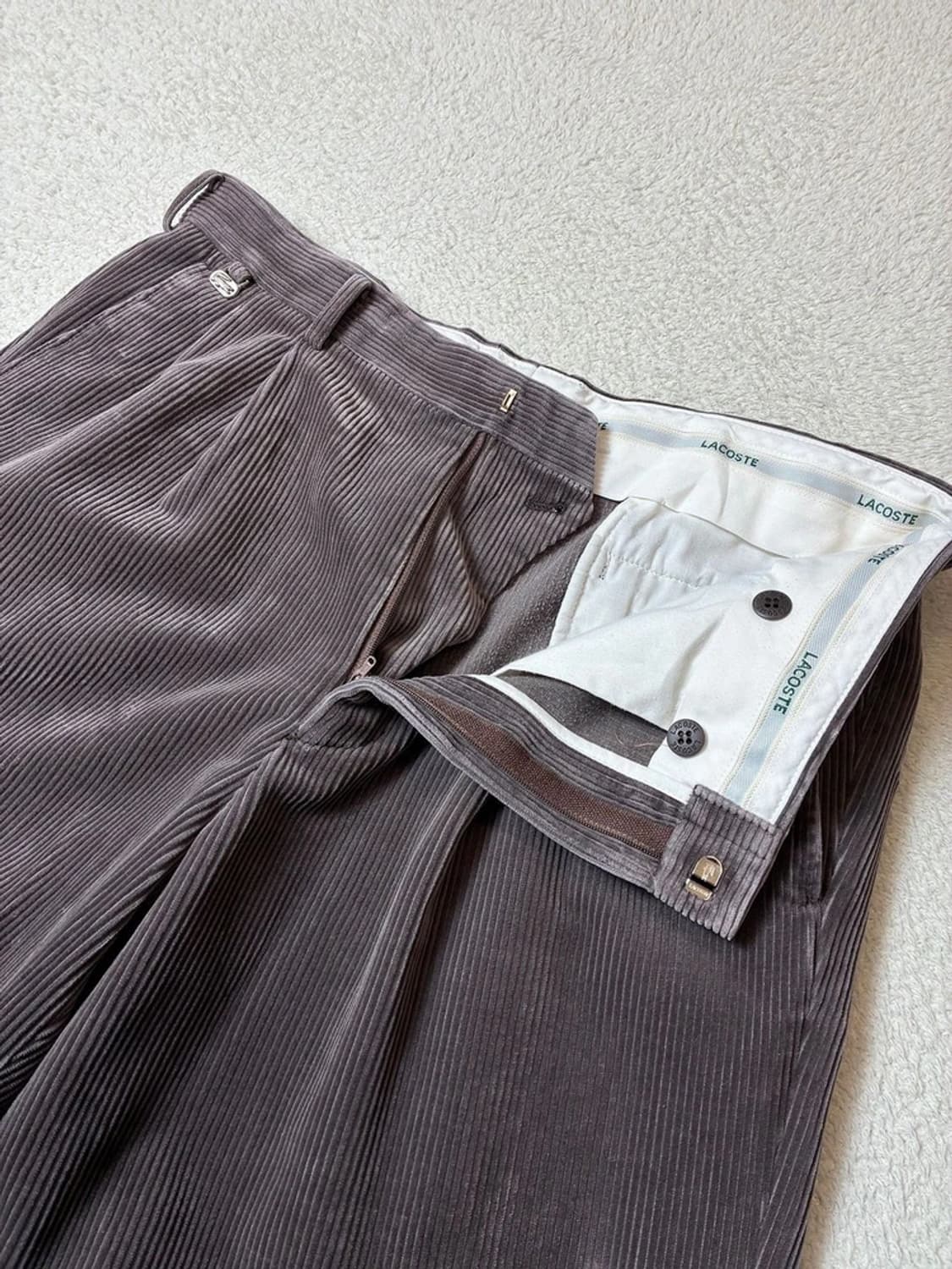 라코스테 00's 투턱 스트레이트 코듀로이 팬츠 PN7891 상품이미지3