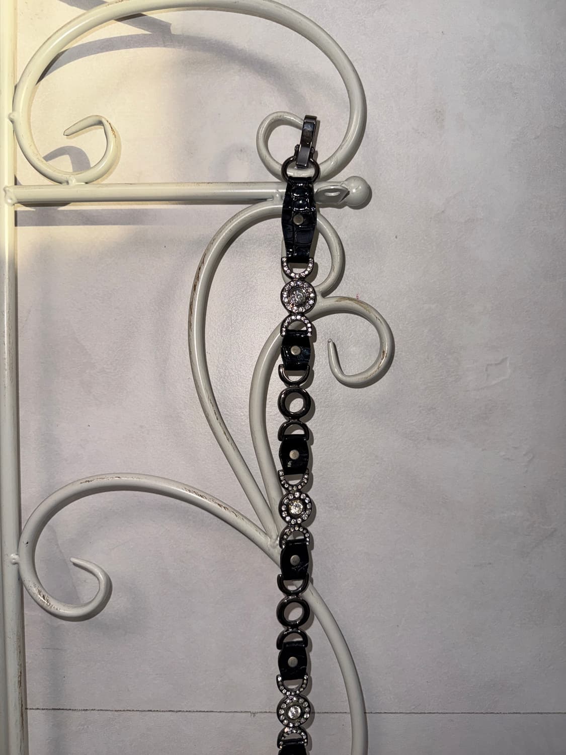 Black mini cubic chain belt 상품이미지4