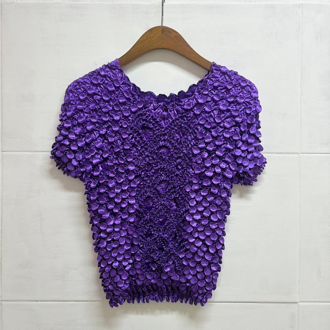 쭈글이 pleats popcorn top (F) 상품이미지1