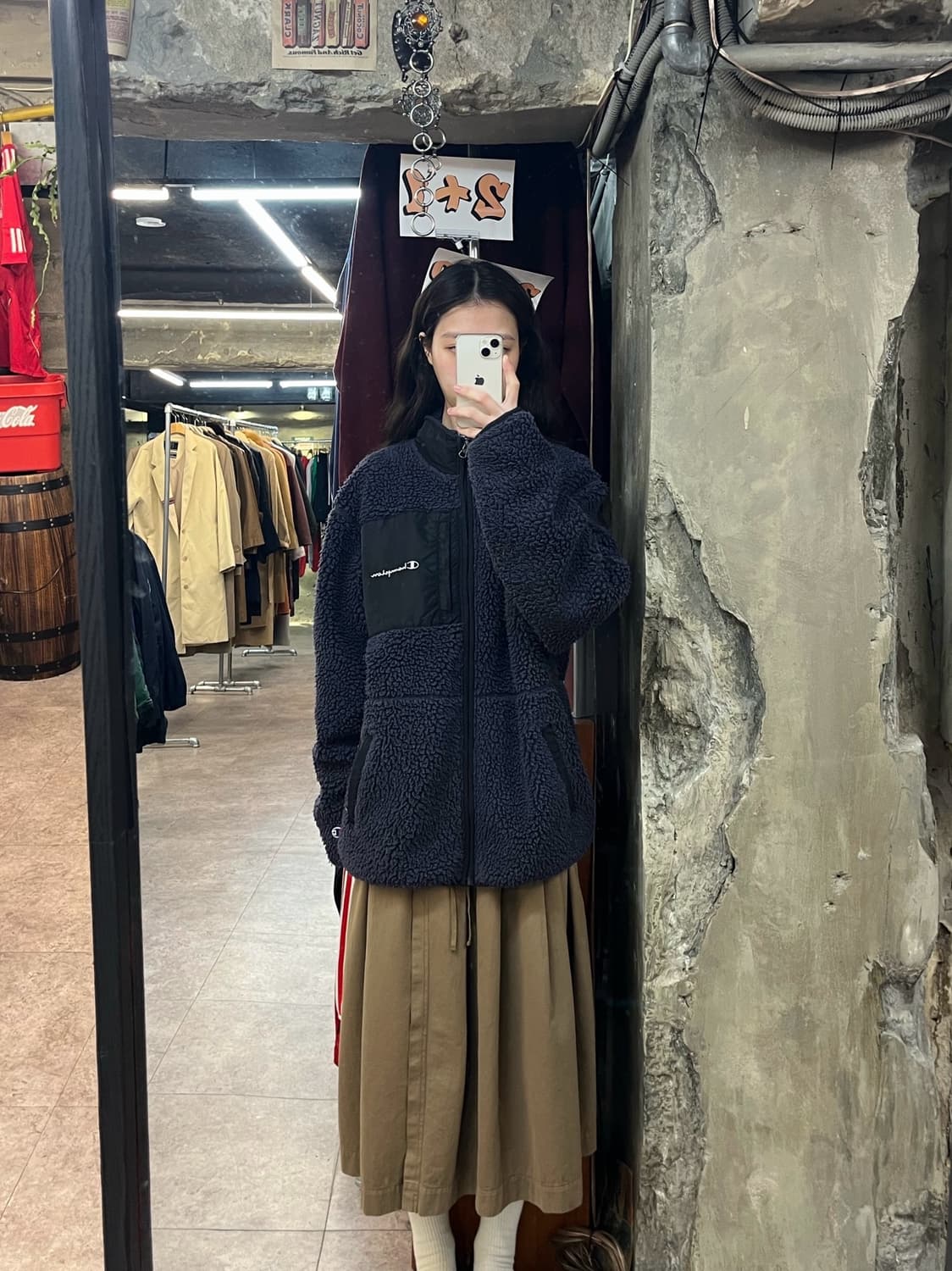 챔피온 플리스 자켓 퍼플 XL #csz3502 상품이미지2