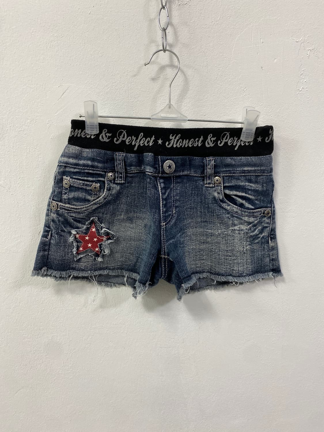 펑크 유니언잭 영국기 y2k 데님 숏츠 상품이미지3
