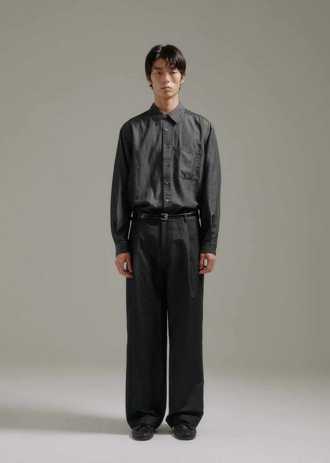 블랭크룸 레이지데이 데님셔츠 블랙 1사이즈 상품이미지1