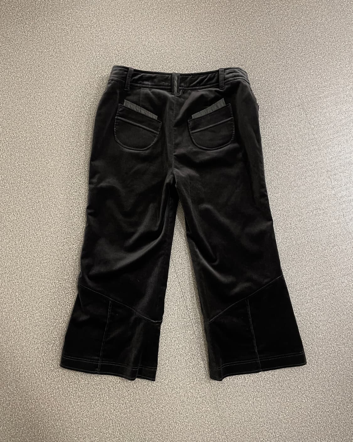 벨벳 플레어 크롭 팬츠 상품이미지7